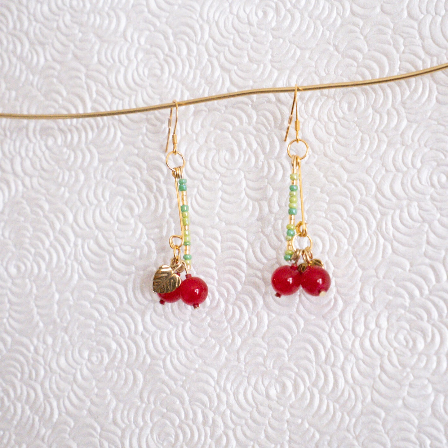 Cherry Drop Earrings