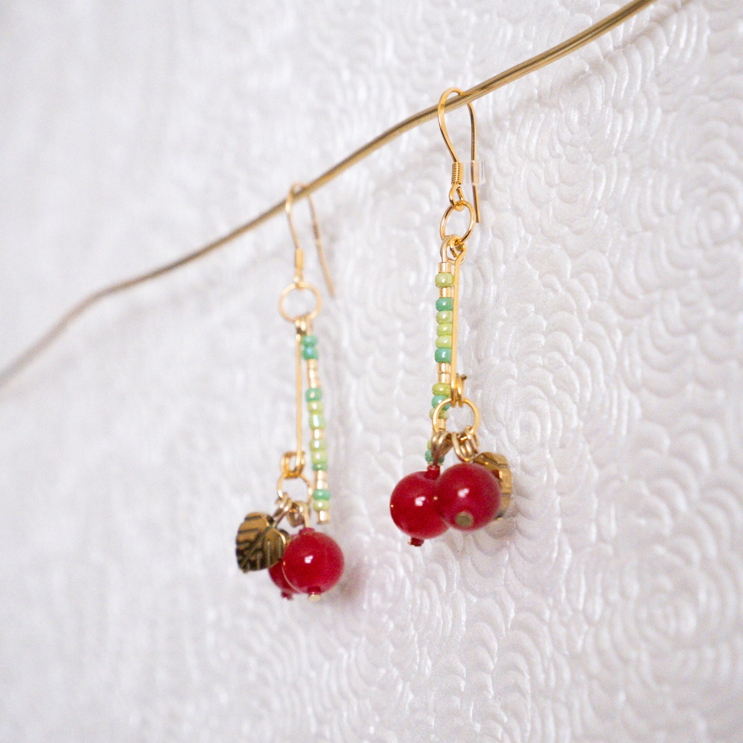Cherry Drop Earrings