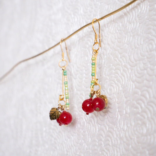 Cherry Drop Earrings