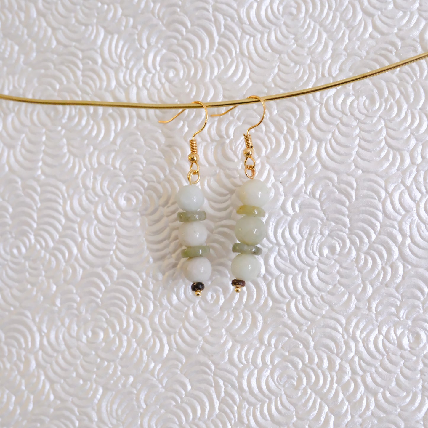 Pastel Jade Drop earrings