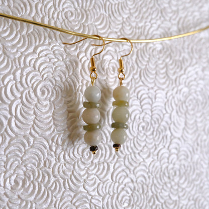 Pastel Jade Drop earrings