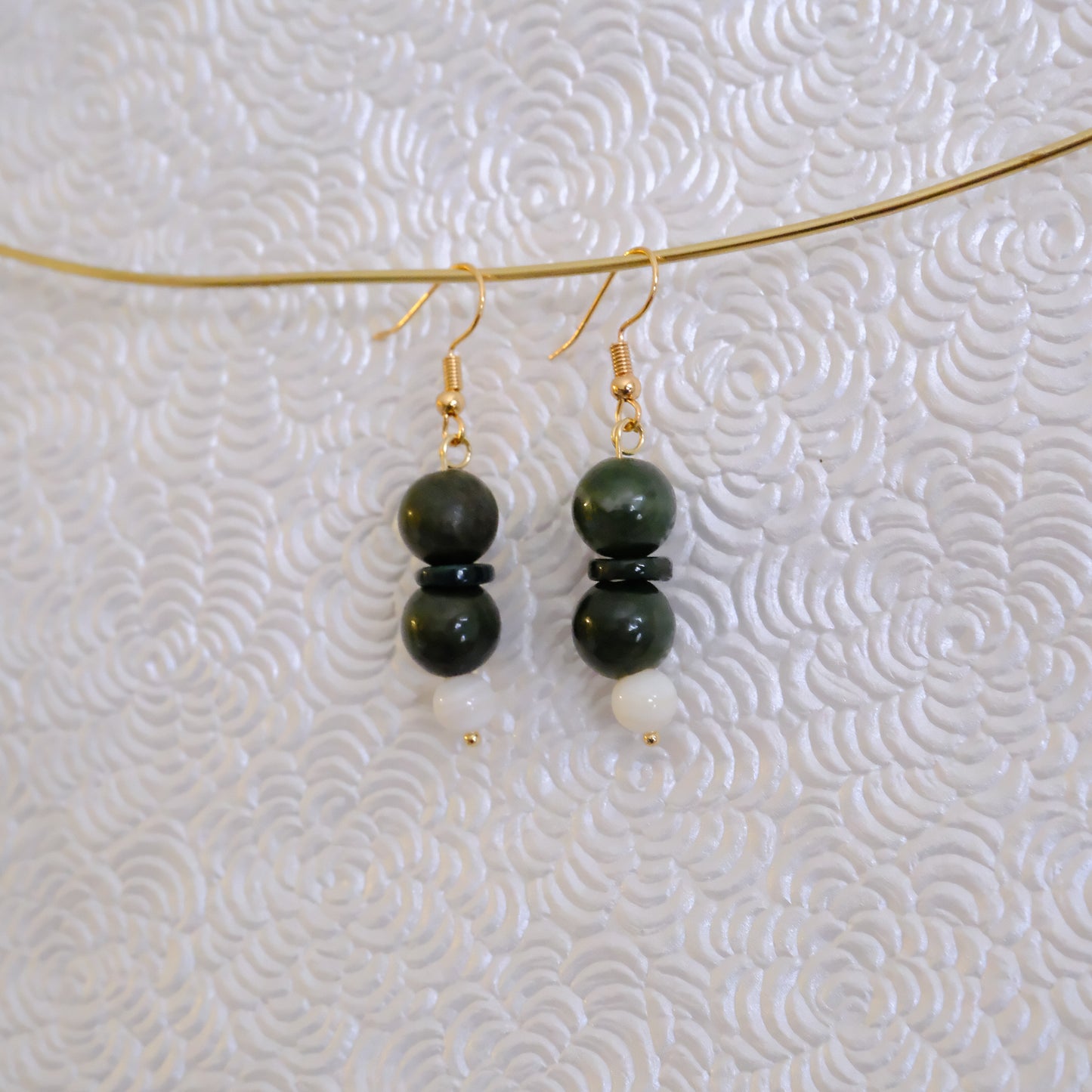 Green Jade earrings