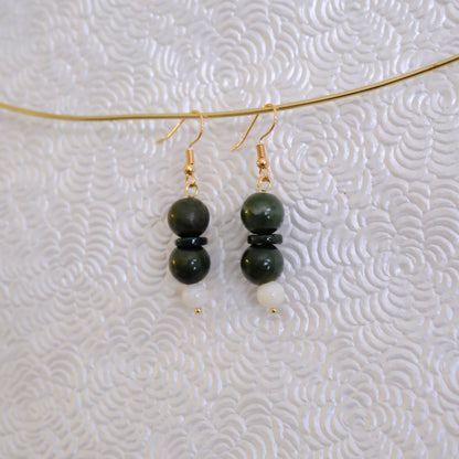 Green Jade earrings