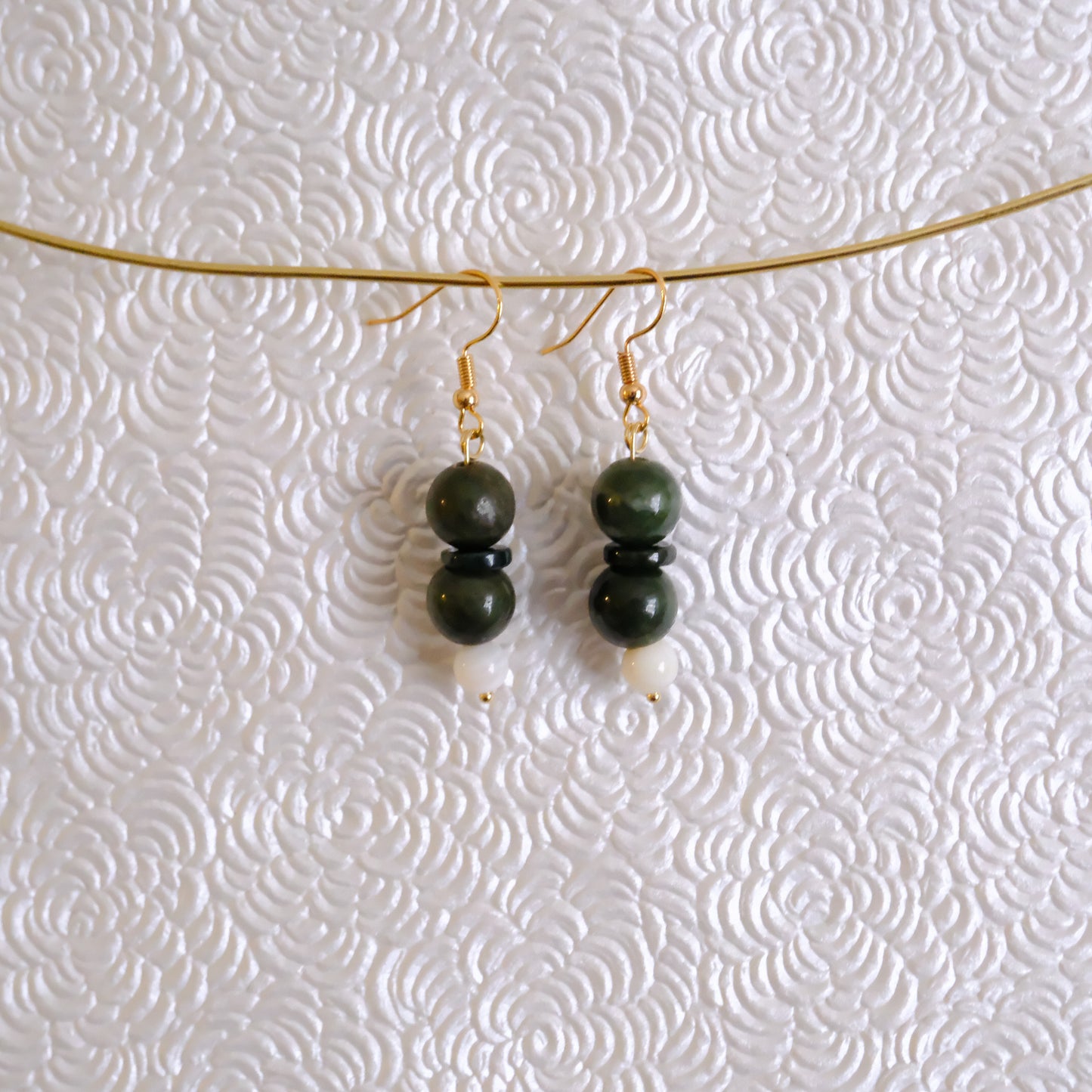 Green Jade earrings