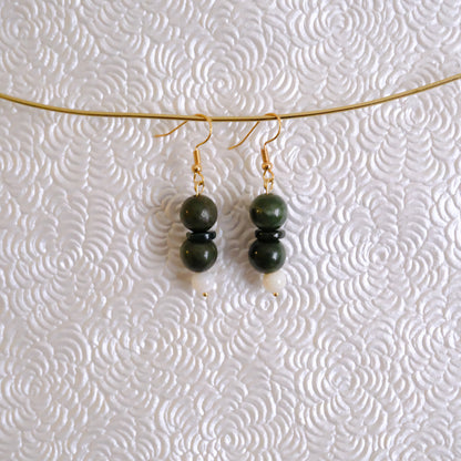 Green Jade earrings