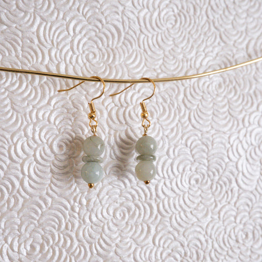 Stone drop earrings