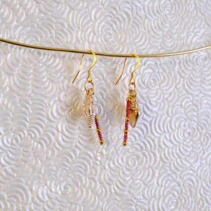 Shell drop earrings