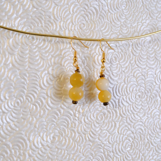 Jade and Wooden earrings