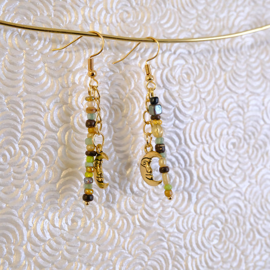 Moon Drop Earrings