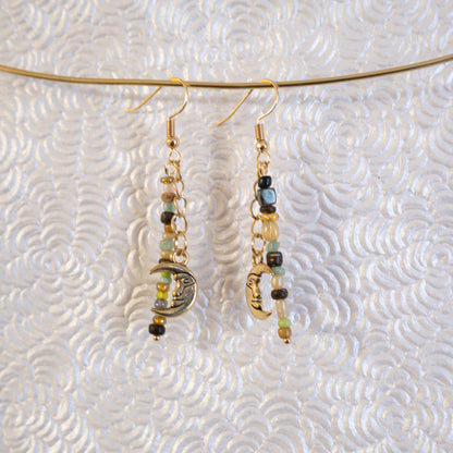Moon Drop Earrings